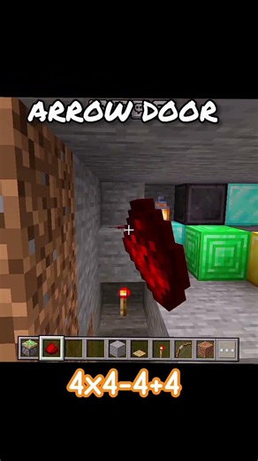 Minecraft Arrow Secret Door Tutorial 🤯 | minecraft shorts