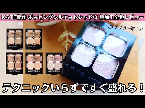 [Unprocessed, Full Color Review] KATE's New Eyeshadow: Easy to Apply in 2 Steps! Affordable, Top-...