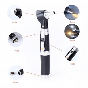[Hot Item] Innovation Shatter-Proof Adult Larger Viewing Window Pneumatic Testing Otoscope with Fiber Optic