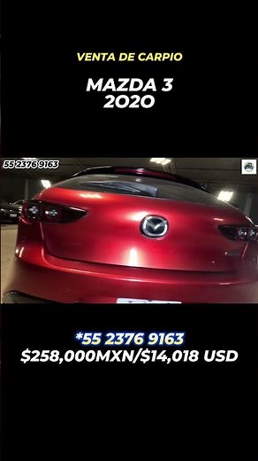 MAZDA 3 GRAND TOURING 2O2O, transmisión automática, precio a tratar, #mazda #vseccion