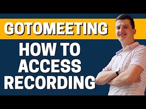 How To Access Recordings In GoToMeeting