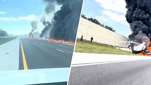 New video shows moments 3 survivors escape from plane crash on I-75