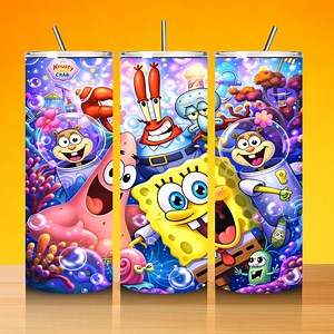 Cute Underwater Cartoon Tumbler Wrap PNG, Colorful Ocean Friends Design, Kids Tumbler Sublimation, 20oz Skinny Tumbler Wrap - Etsy