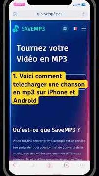 1. Voici comment telecharger une chanson en mp3 sur iPhone et Android #iphone #android #tuto