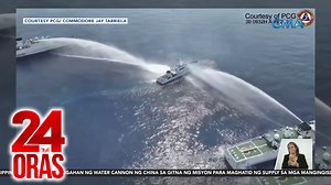 Pinagtulungang bombahin ng tubig ng dalawang barko ng China ang isang barko ng Philippine Coast Guard sa Bajo de Masinloc o Panatag Shoal. Kasabay niyan ang pagbuga rin ng tubig sa barko ng BFAR ng isa pang barko ng China. Umabot pa ‘yan sa banggaan at pagkasira ng barko na maghahatid dapat ng tulong sa mga mangigisdang Pilipino. | GMA News
