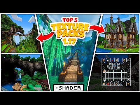 🔴 TOP 5 TEXTURE PACKS para MINECRAFT 1.17 (JAVA) + SHADER💎 TEXTURAS de MINECRAFT 1.17.1 👾