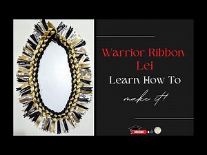 How To Make a Warrior Lei | How To Make a Graduation Lei | Ribbon Lei | Como Hacer Un Warrior Lei