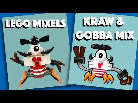 LEGO Mixels - Kraw & Gobba Mix - Stop motion Build (How to Build)