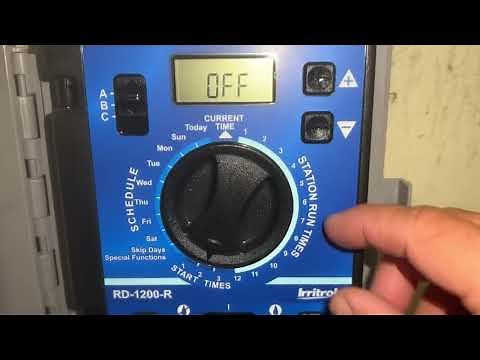 Cómo Programar el control Rain Dial Irritrol RD-1200-R