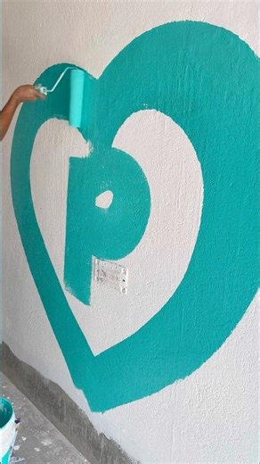 Wall painting green colour fast cort 🏡#wallpaiting #art #art #wallpaiting
