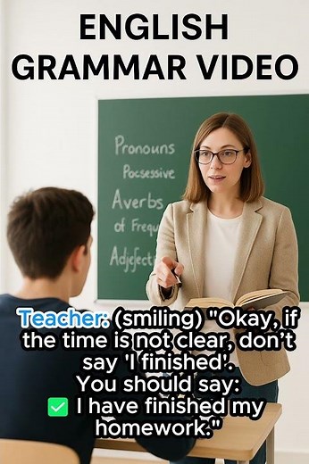 I Have Finished My Homework! | English Grammar Shorts