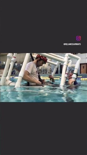 Training day - pilot underwater egress