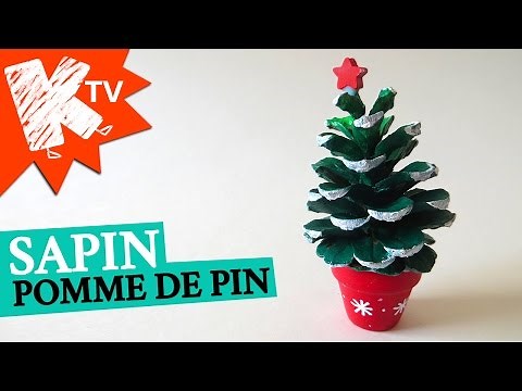 Sapin pomme de pin - deco noel