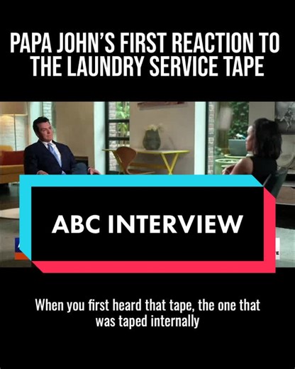 Interview with ABC: After the last few years, I’m thankful that the truth is finally out. Thank you all for your support. #papabless #papajohn #pizza