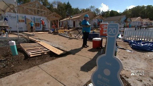 226K views · 1.8K reactions | Jimmy Carter helped build a new affordable neighborhood in Nashville, Tennessee, where home prices are on the rise, through his Carter Work Project. The 95-year-old former president tells NBC’s Cynthia McFadden that someday he’ll have to step aside and country music stars Garth Brooks and Trisha Yearwood are ready to take over. | NBC Nightly News with Tom Llamas | Facebook