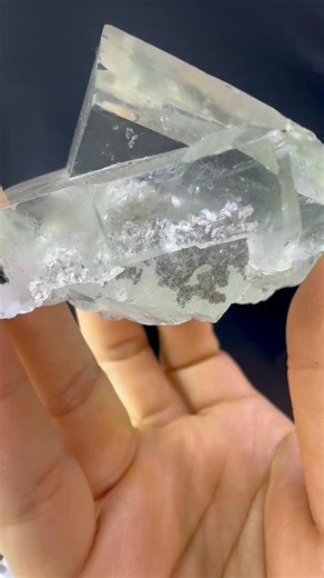 22 reactions | Large, transparent fluorite cubes contain silvery metallic minerals and have a fantastic luster. Sourced from Zhejiang ❤️ Available for sale. | Crystal Princess | Facebook