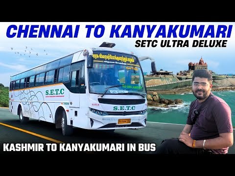 Finally Kanyakumari 🙌 I Kashmir to Kanyakumari in Bus I Chennai to Kanyakumari in SETC I #k2k #setc