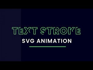 SVG Text Stroke Animation