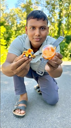 Mini Watch Car Toy Remote Control bulldozer