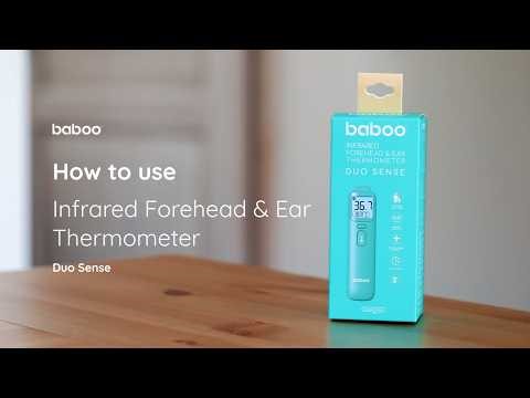BABOO® Infrared Forehead & Ear Thermometer Duo Sense | How to use