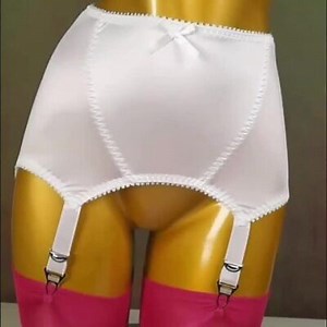 S-3XL Women Shiny Open Bottom Girdle Firm Shapwear Girdle Garter Belt W/6 Straps  | eBay UK