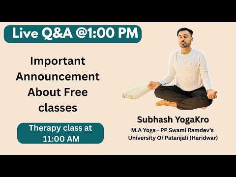 Live QNA - Free Classes ( Must Join ) - 1:00 PM