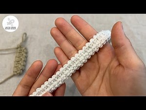 Non-Stretchy Crochet Cord – One-Row Repeat, Flat & Strong, Perfect for Bag Strap!