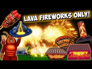 Lava Themed Fireworks Only Show!! (Fireworks Playground) Roblox.