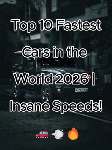 🏎️ Top 10 Fastest Cars Ever Made | World's Speed Kings!