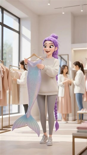 ✨Rumi Turns Into a Stunning Mermaid 🌸 #kpop #rumi #ai #shorts #mermaid #demonhunters#viralshorts