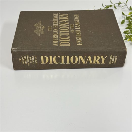 Vintage Dictionary 1971 - the American Heritage Dictionary of the English Language - Etsy