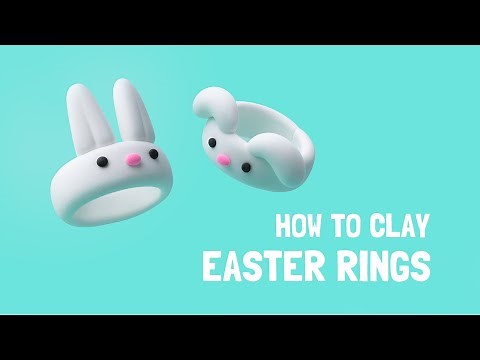 EASTER DIY | How to clay Easter rings