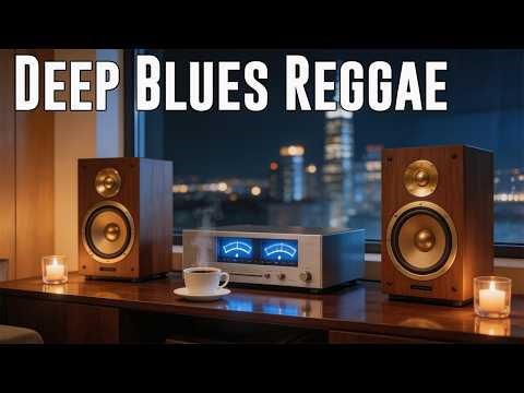 Deep Blues Reggae Instrumental 🎶 Calm Night Chill Music & Smooth Guitar
