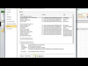 Installing Solver and Analysis ToolPak