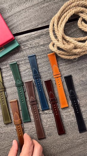 Introducing more colors to our Shell Cordovan collection. Meet the new cognac color. Now available in 18mm #OPTOWATCHCO | OPTO WATCH CO.