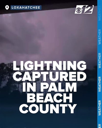 5.2K views · 19 reactions | A CBS12 viewer sent in video of a lightning storm that occurred while the county was under a severe thunderstorm warning. Chime-in with CBS12 and show us what you're seeing: https://cbs12.com/chimein | CBS 12 News | Facebook