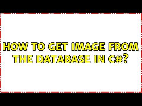 How to get image from the database in C#? (4 Solutions!!)
