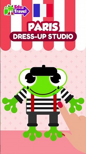 🎒✈️ Educational Game For Kids - Explore Paris with Cubic Frog®! #EducationalBabyGames #LearningGame