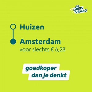 Het overgrote deel van de inwoners van Huizen en Amsterdam Amstel schatten de prijs van een busreis veel hoger in dan het daadwerkelijk is. Een reis met de bus is dus goedkoper dan je denkt. *Kijk voor de exacte ritprijs in je reisplanner | Connexxion