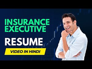 Resume for Insurance job | Insurance Executive resume | Insurance agent resume I