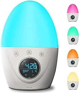 Wake Up Light Alarm Clock for Kids, FiveHome Color Changing Children Night Light & Sleep Training Alarm Clock