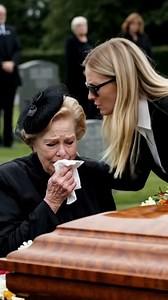 At my son’s funeral, my daughter-in-law leaned in close and whispered, her voice cold and precise, “You have thirty days to move out of this house.” I didn’t cry. I didn’t argue. I simply smiled. That night, I quietly packed my things and left before sunrise without writing a single note. The next morning, just as daylight broke, heavy knocking thundered at her door. “Ma’am, this is the police.” From across the street, I watched her freeze—because she knew exactly why they were there. The day th