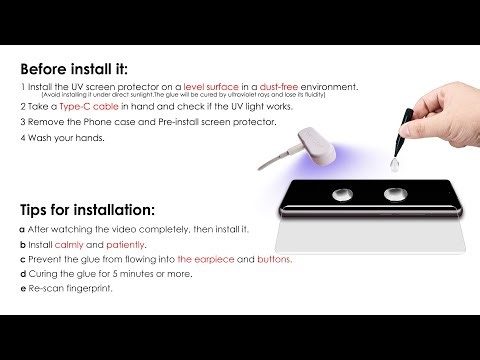 How to install the UV Glass and how to remove the UV Glass