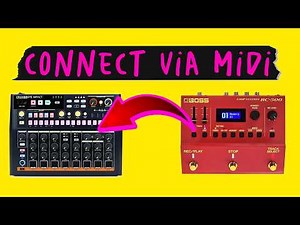 Connect the RC-500 with the DrumBrute Impact (via Midi)