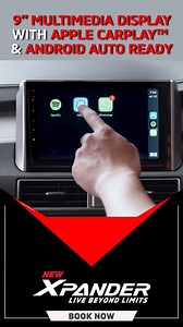 6.4K views · 83 reactions | The 9" Multimedia Display with Apple Carplay & Android Auto Ready in the New XPANDER allows you to interact with mobile apps such as Spotify & Waze via the touchscreen without any distraction. Talk about a smarter & safer ride from start to finish! Book yours now at, bit.ly/XPANDER-Urban #MitsubishiMotorsMalaysia #NEWXPANDER #GetReadyToPlay #StayTuned #Crossover #MitsubishiXPANDER | Mitsubishi Motors Malaysia | Facebook