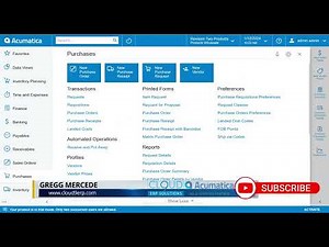 Full Acumatica Distribution Demo - Fast paced & detailed
