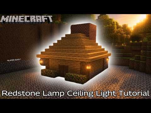 Redstone Lamp Ceiling Light | Engineering Build | Minecraft Tutorial