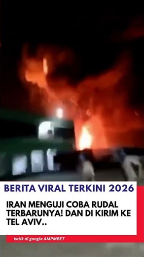 ‼️Iran menguji coba rudal generasi barunya di Tel Aviv,Hingga detik ini, Selasa, 3 Maret 2026,