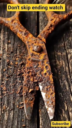 👉 Rusty Scissors Restoration ASMR 🔥 #shorts