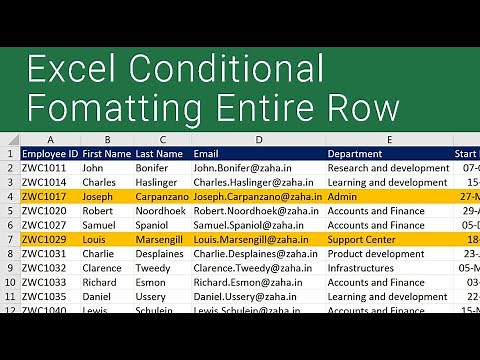 Excel Conditional Formatting Based on Another Cell